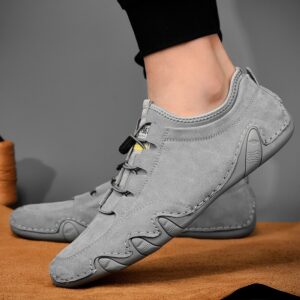 Men's Slip-on Sneakers With No Tie Shoelaces - Athletic Shoes - Lightweight And Breathable Walking Shoes
